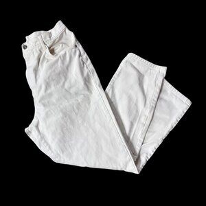 Vintage White Jeans Gitano Womens High Waisted Mom Style Size 14 Cotton 1980s